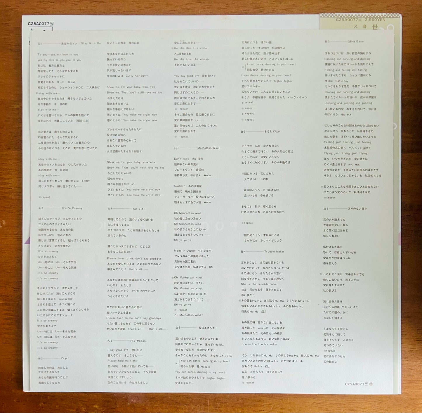 Miki Matsubara / Pocket Park (original 1980)