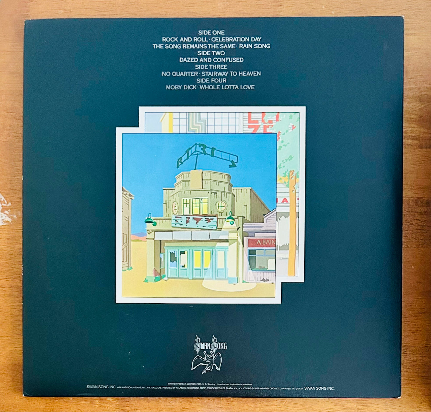 Led Zeppelin/ The Soundtrack From The Film The Song Remains The Same(Japan Press 1983)