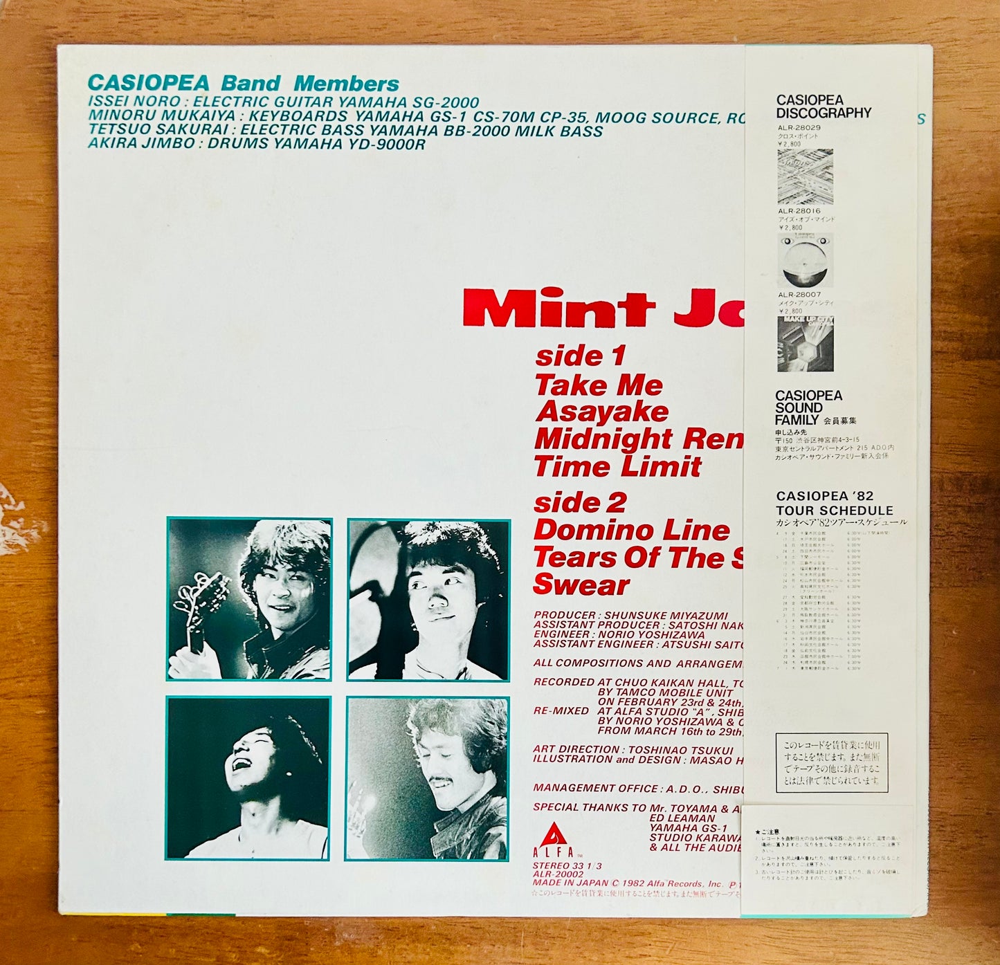 Casiopea/ Mint Jams(originalJapanPress1982)