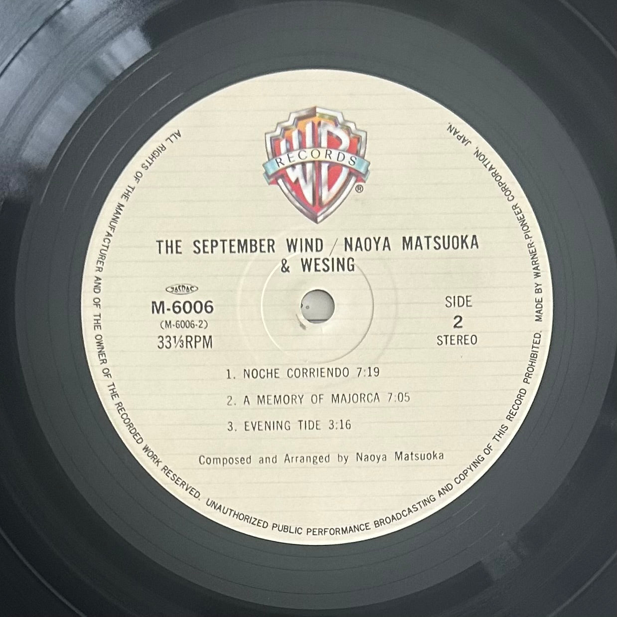 Naoya Matsuoka & Wesing / The September Wind (original 1982)