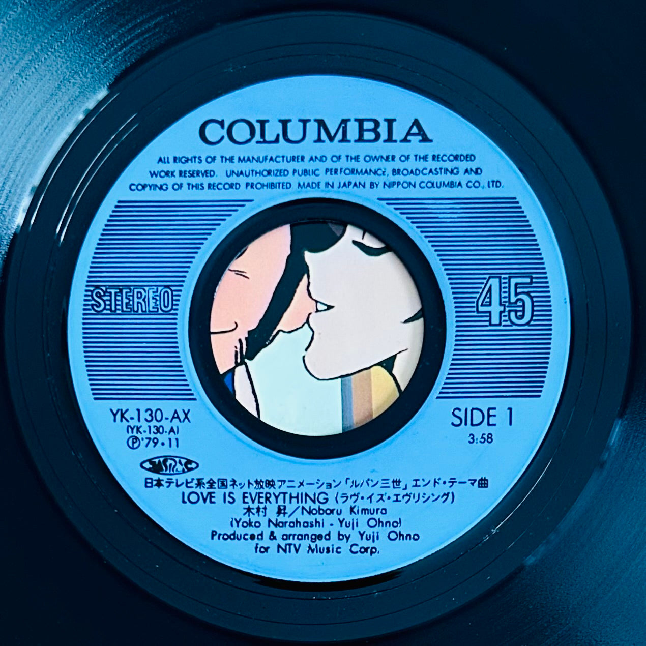 Yuji Ohno, You & Explosion Band/Noboru Kimura “Love Is Everything” / “Lupin III ’80” 7”(1979)
