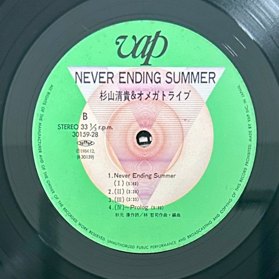 Kiyotaka Sugiyama & Omega Tribe/ Never Ending Summer (original 1984)