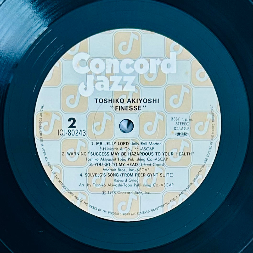 Toshiko Akiyoshi/ Finesse(JapanPress1978)