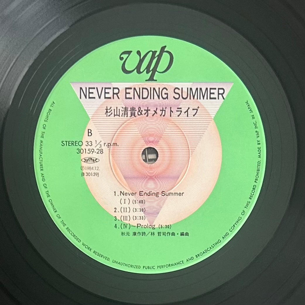 Kiyotaka Sugiyama & Omega Tribe/ Never Ending Summer (original 1984)
