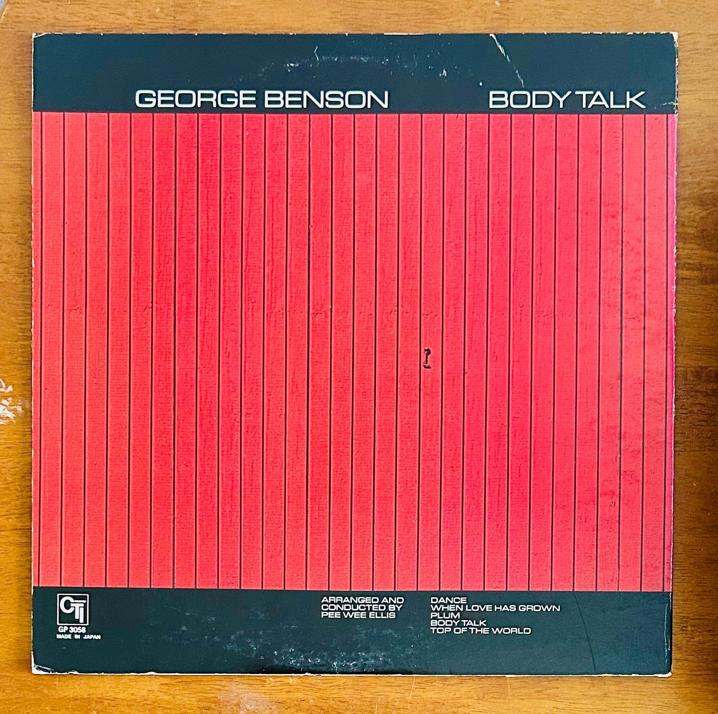 George Benson/ Body Talk(JapanPress1976 Repress)