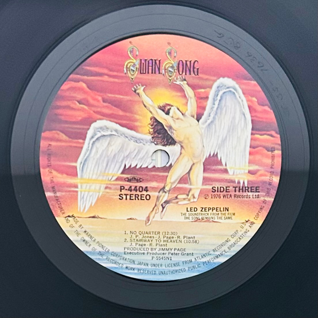 Led Zeppelin/ The Soundtrack From The Film The Song Remains The Same(Japan Press 1983)