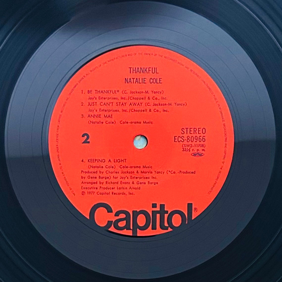Natalie Cole/ Thankful 幸福 (JapanPress1977)