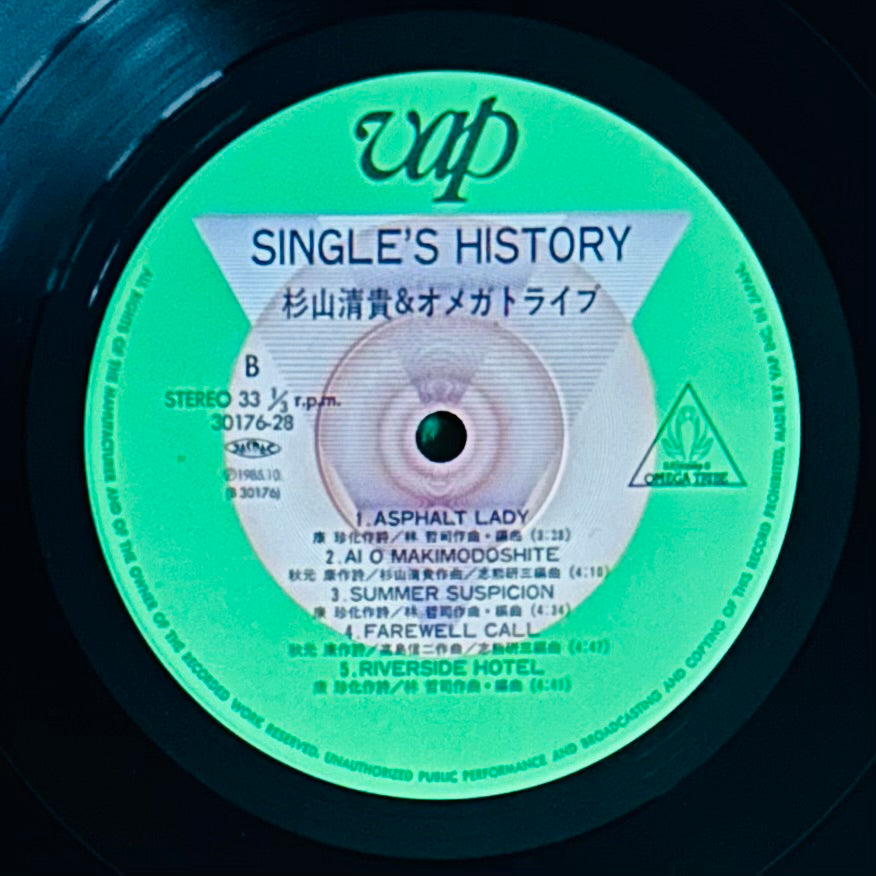 S. Kiyotaka & Omega Tribe/Single's History (original 1985)