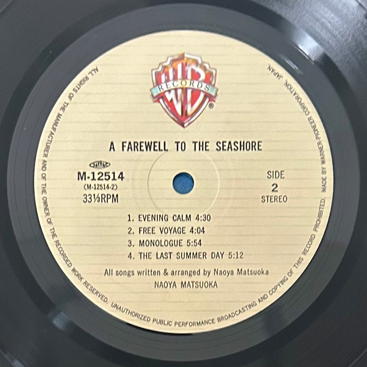 Naoya Matsuoka/ A Farewell to the Seashore (original 1983)