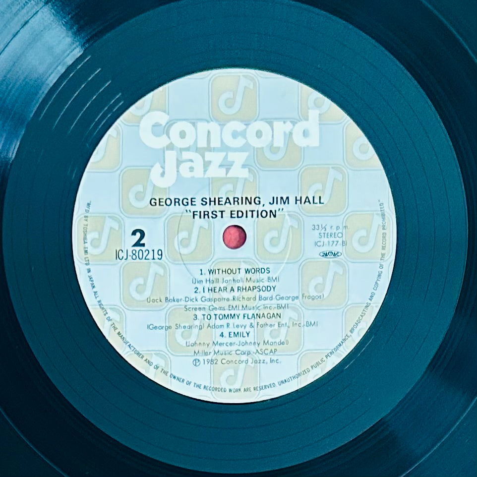George Shearing,Jim Hall/ First Edition(JapanPress1982 REISSUE)