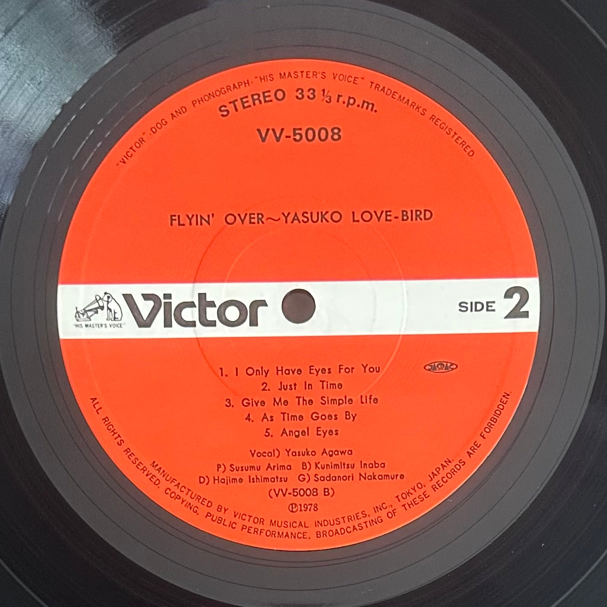 Yasuko Agawa/ Flyin’ Over (original 1978)