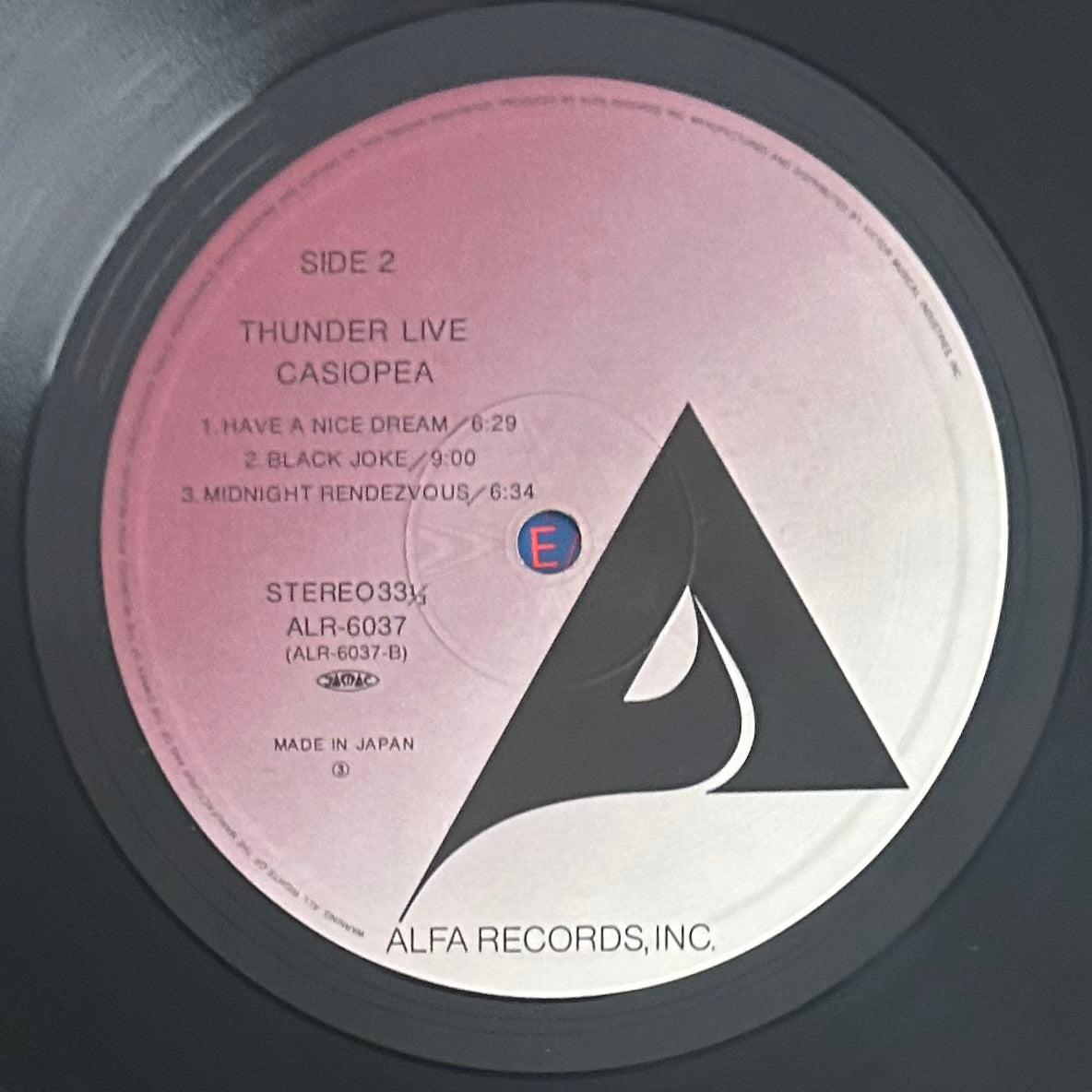 Casiopea / Thunder Live (original 1980) 1st Cover Art