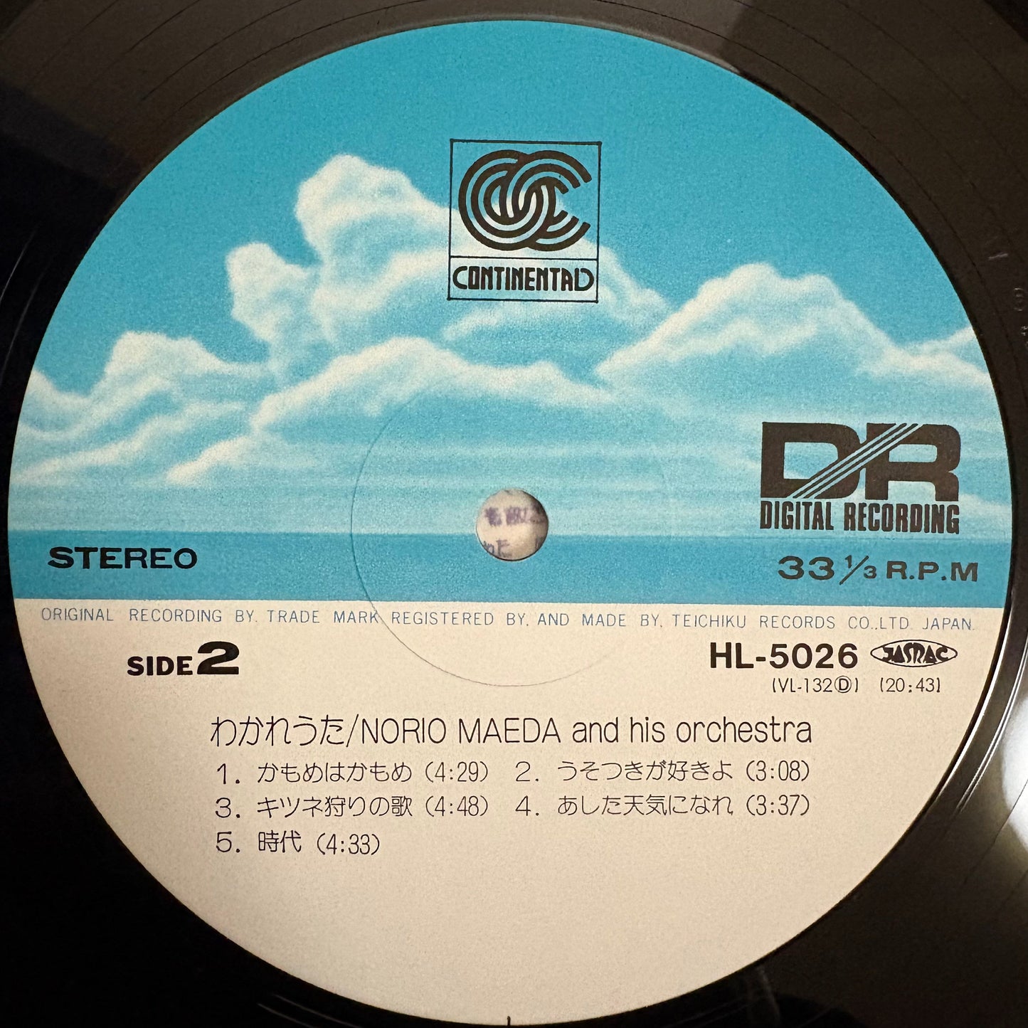 Norio Maeda & His Orchestra/ Wakare Uta (original 1983)