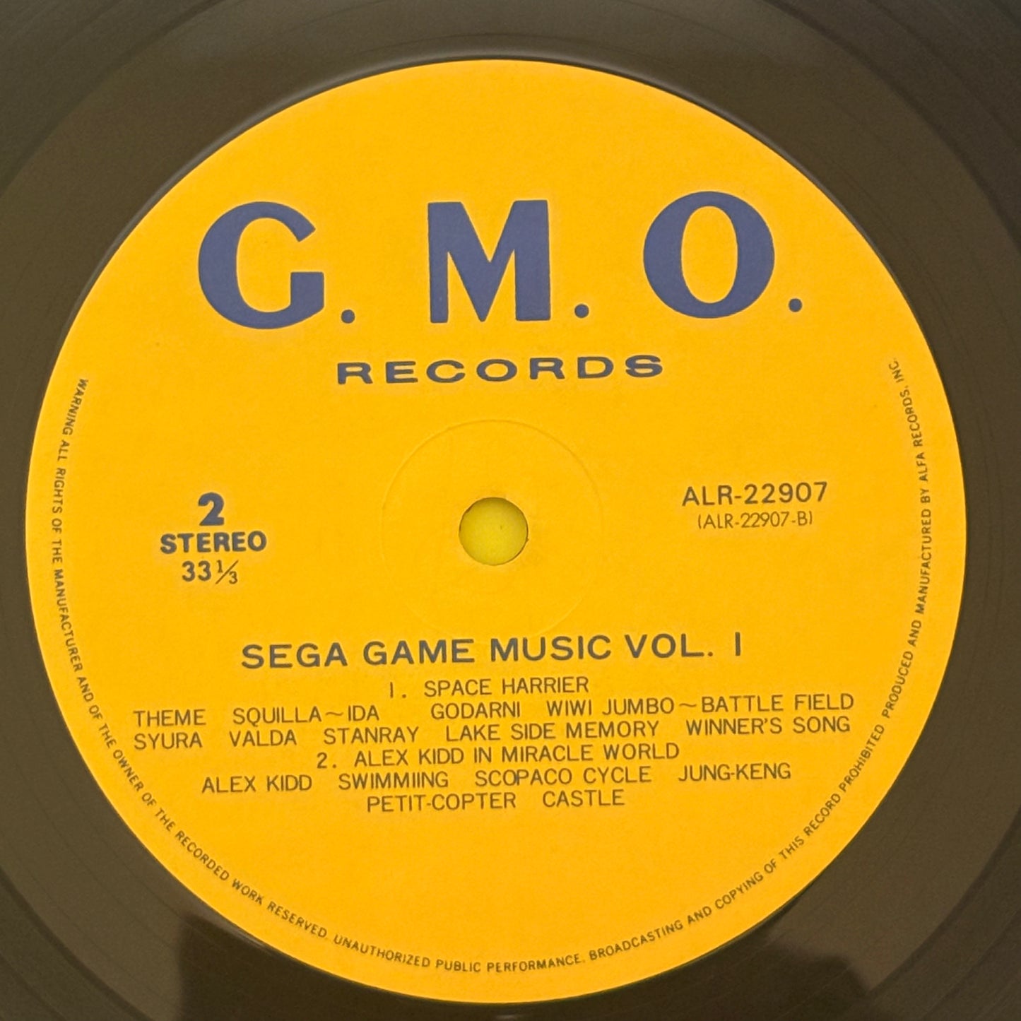Various /Sega Game Music Vol. 1(Original 1986)