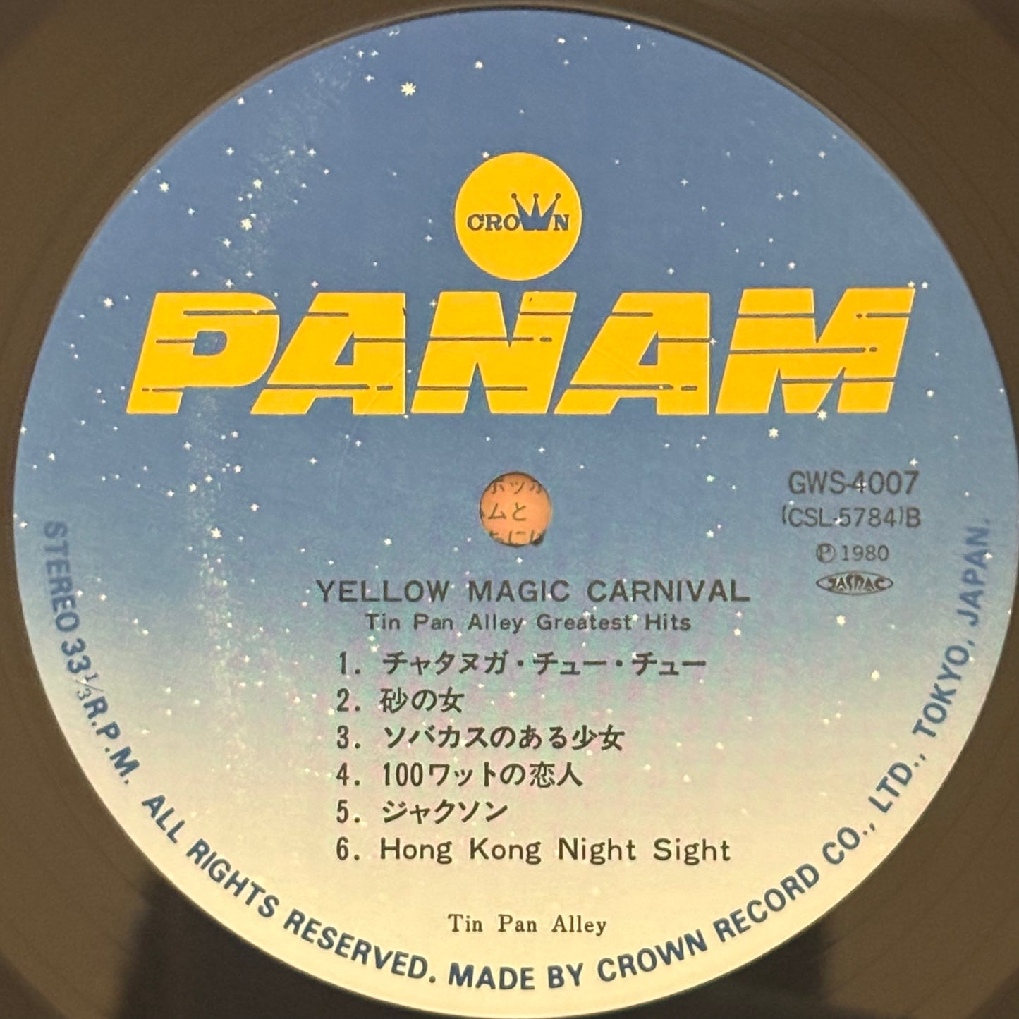 Tin Pan Alley /Yellow Magic Carnival - Tin Pan Alley Greatest Hits(Original1980)