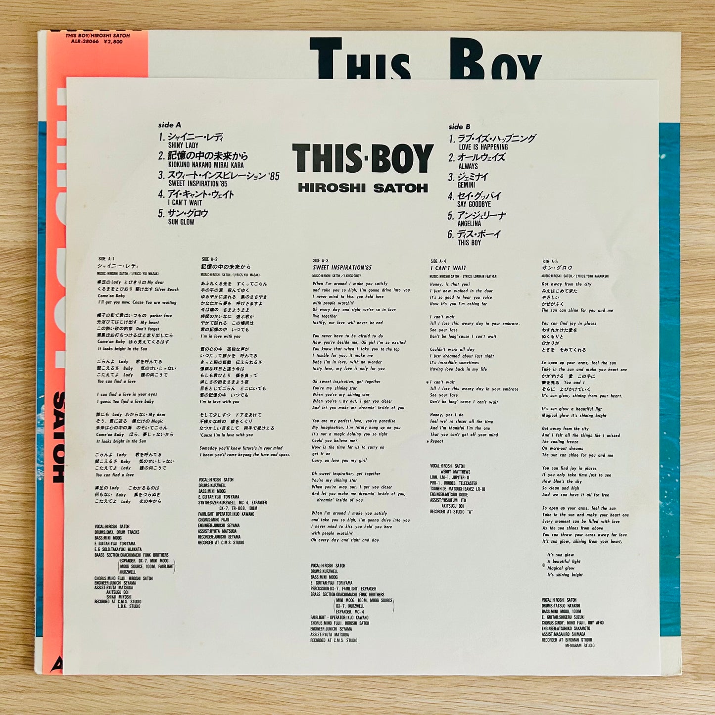 Hiroshi Sato / This Boy  (original 1985)