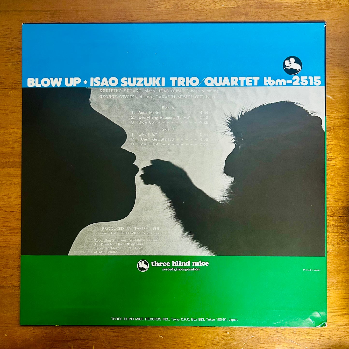 Isao Suzuki Trio / Quartet – Blow Up  (Promo Reissue 1977)