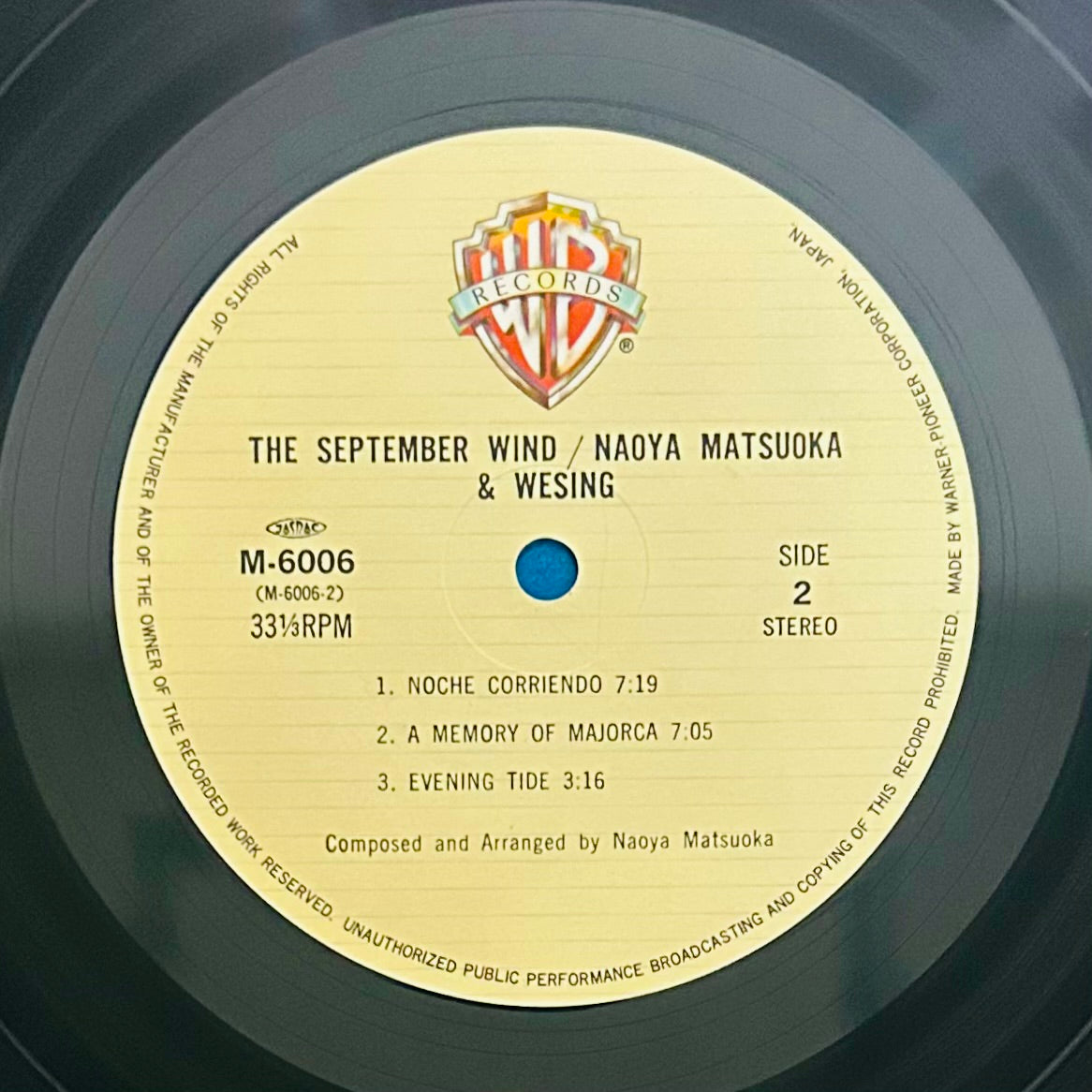 Naoya Matsuoka & Wesing / The September Wind  (original 1982)