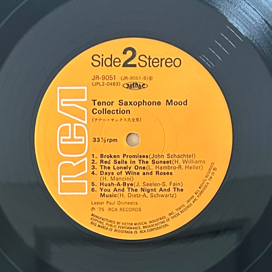 Lester Paul Orchestra/ Tenor Saxophone Mood Collection   (original 1975)