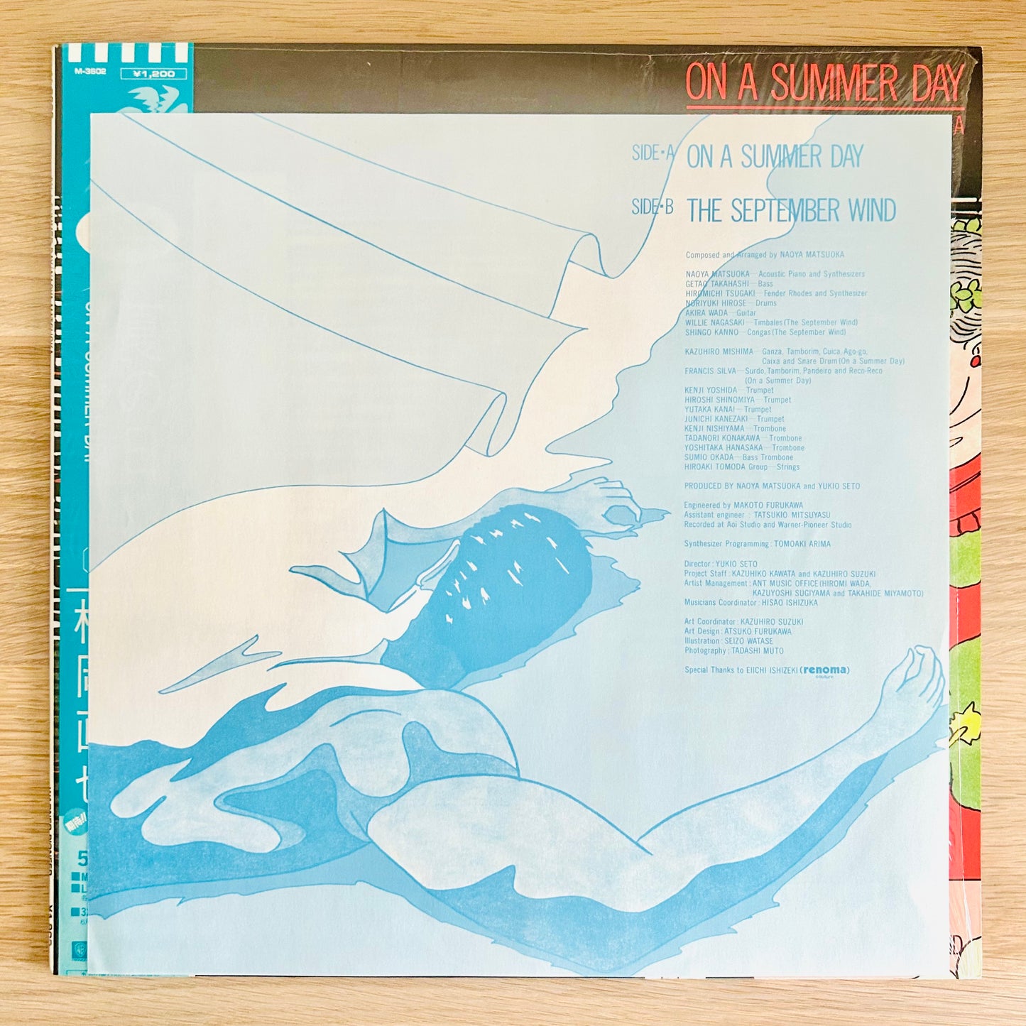 Naoya Matsuoka/ On A Summer Day  (original 1985) 12" Single