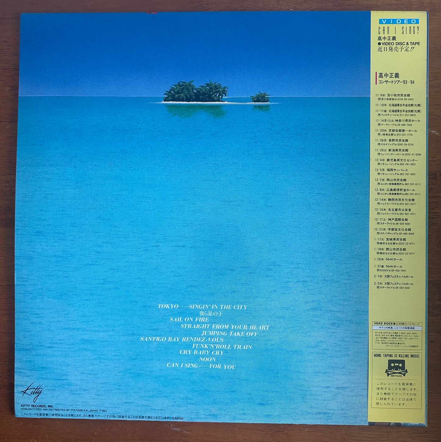 Masayoshi Takanaka/ Can I Sing(japanpress 1983)