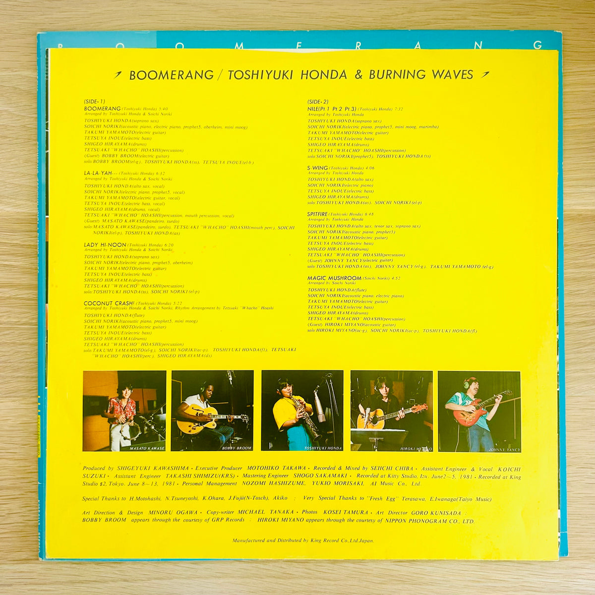 Toshiyuki Honda & Burning Waves/ Boomerang  (original 1981)