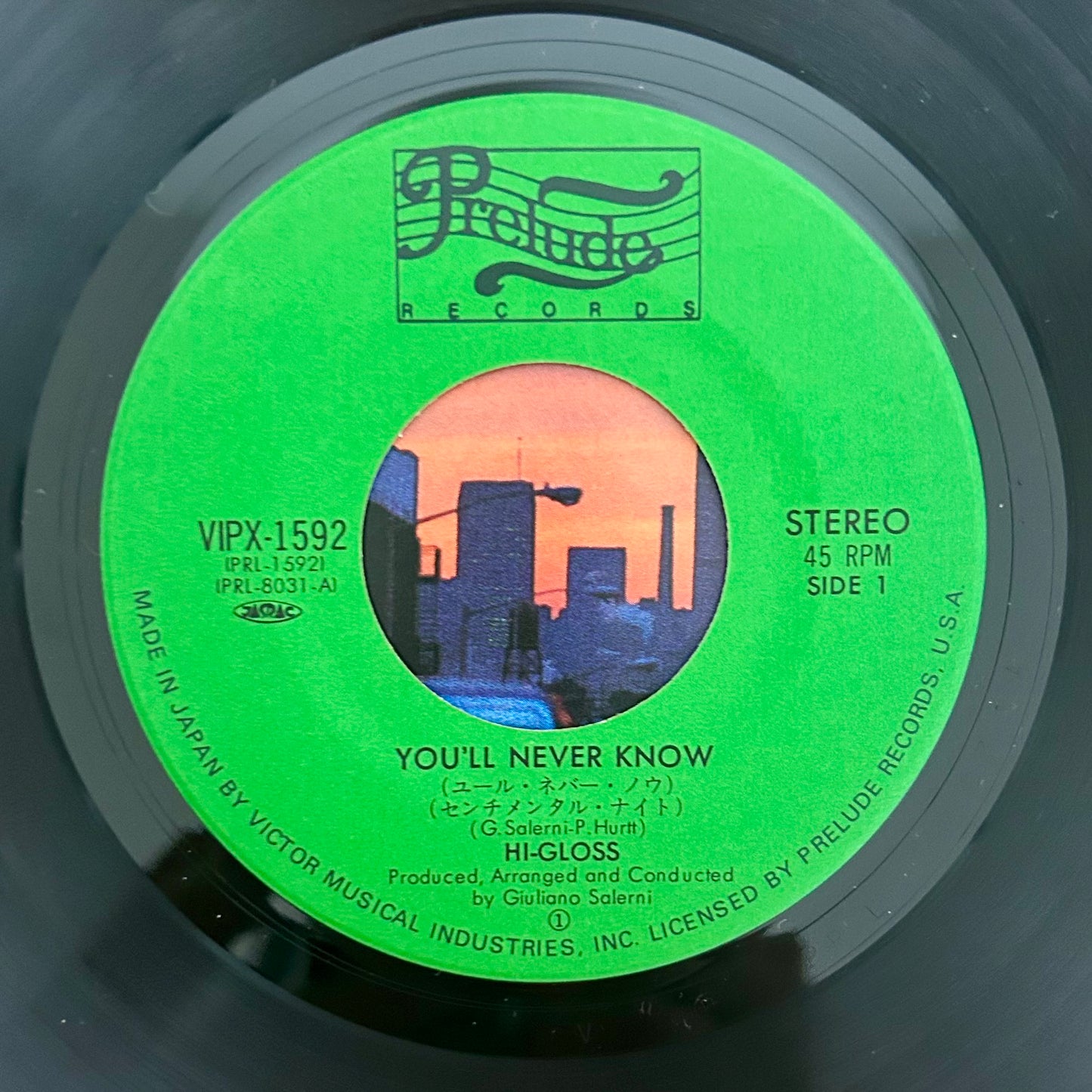 Hi-Gloss/ You’ll Never Know  (JAPAN PRESS 1981)  7"