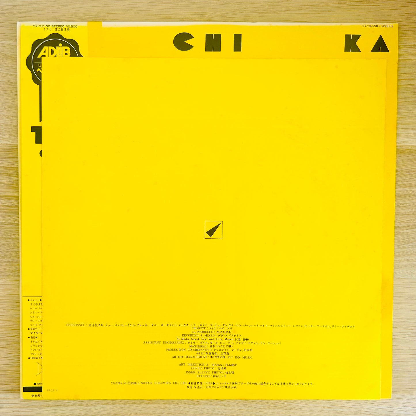Kazumi Watanabe/ To Chi Ka  (original 1980)