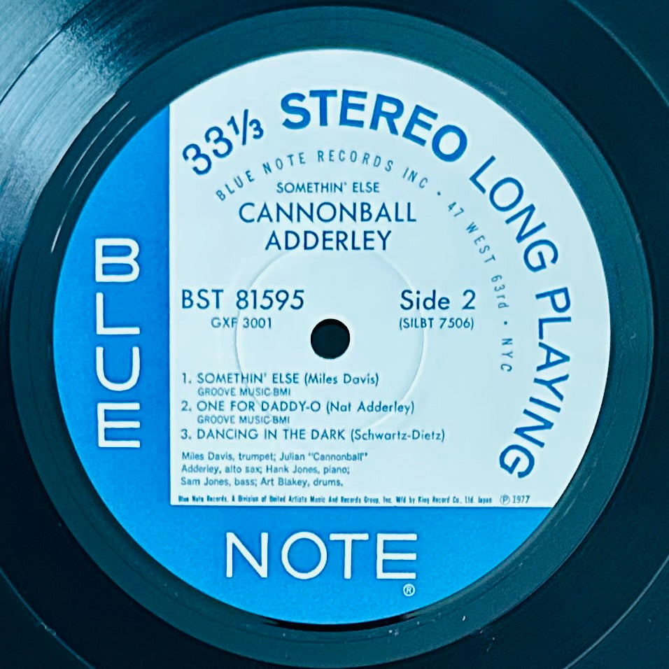 Cannonball Adderley/ Somethin' Else（JapanPress1977 Reissue）
