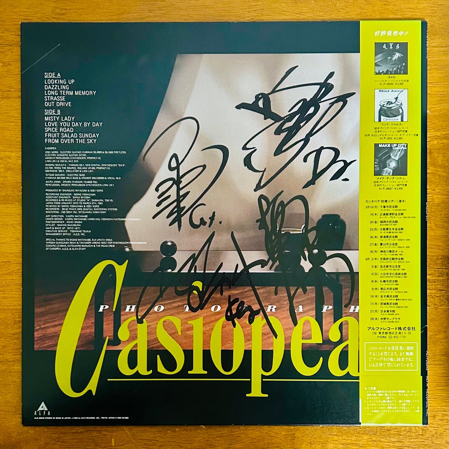 Casiopea / Photographs  (original 1983)  Signed by the members