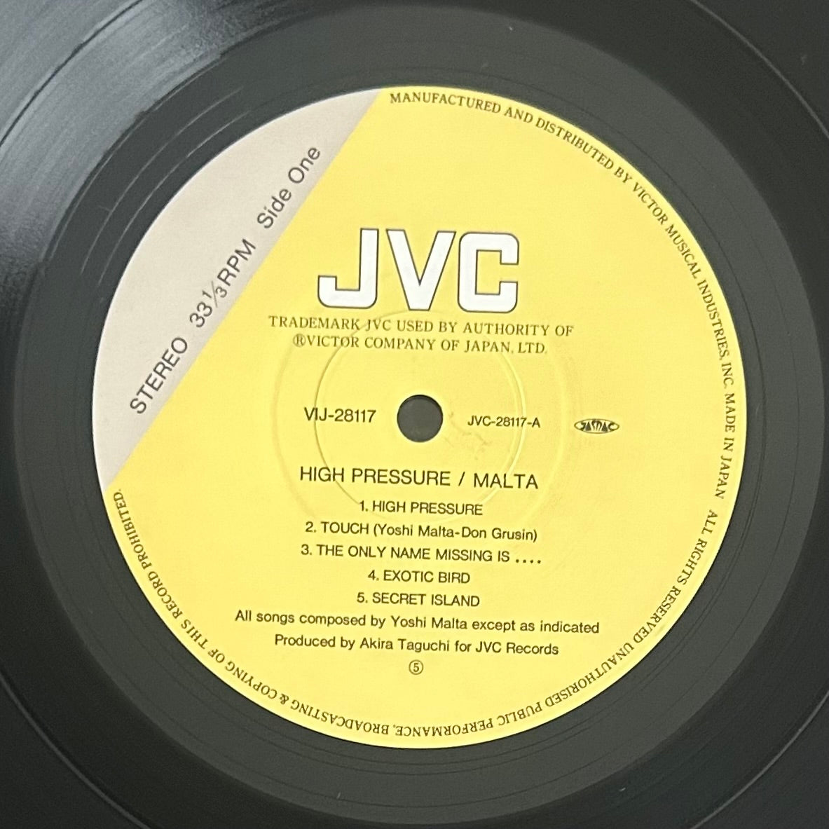 Malta / High Pressure  (Japan press 1987)