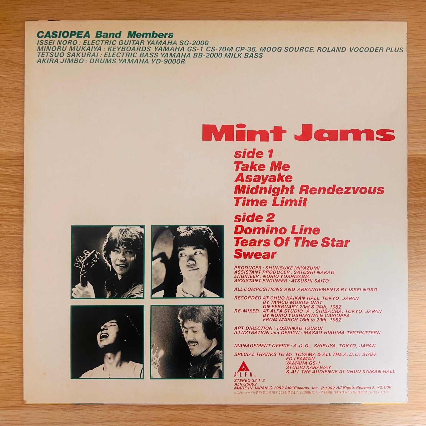 Casiopea/ Mint Jams（originalJapanPress1982）