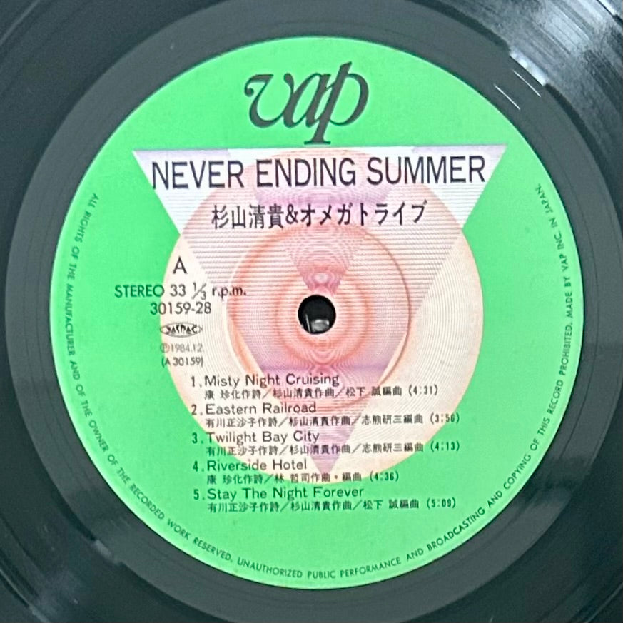 Kiyotaka Sugiyama & Omega Tribe/ Never Ending Summer  (original 1984)