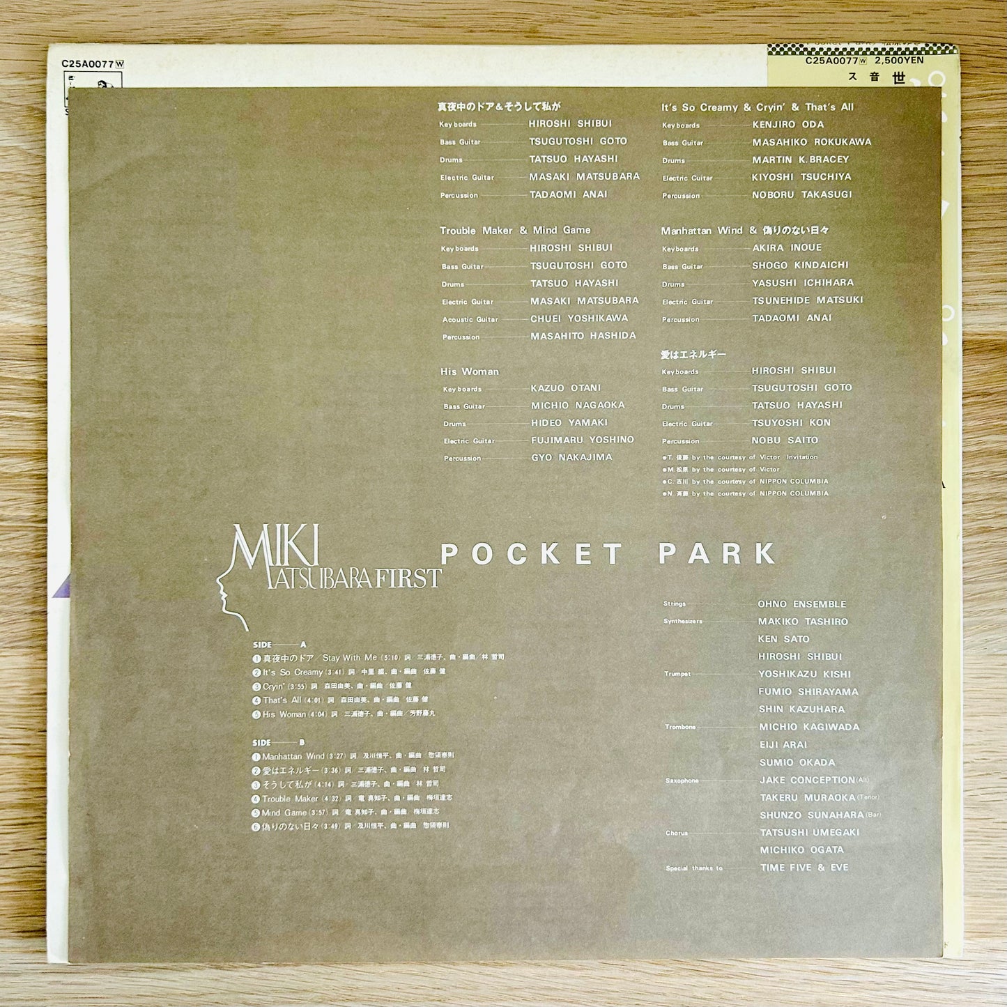Miki Matsubara/ Pocket Park (original1980)