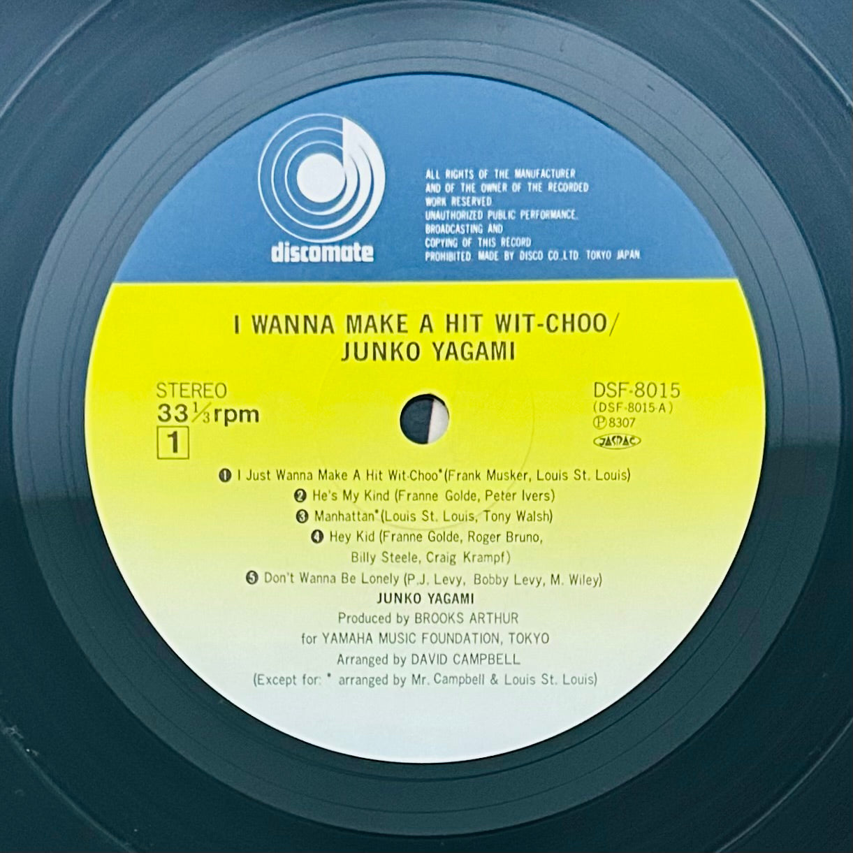 Junko Yagami/ I Wanna Make A Hit Wit-Choo (original1983)