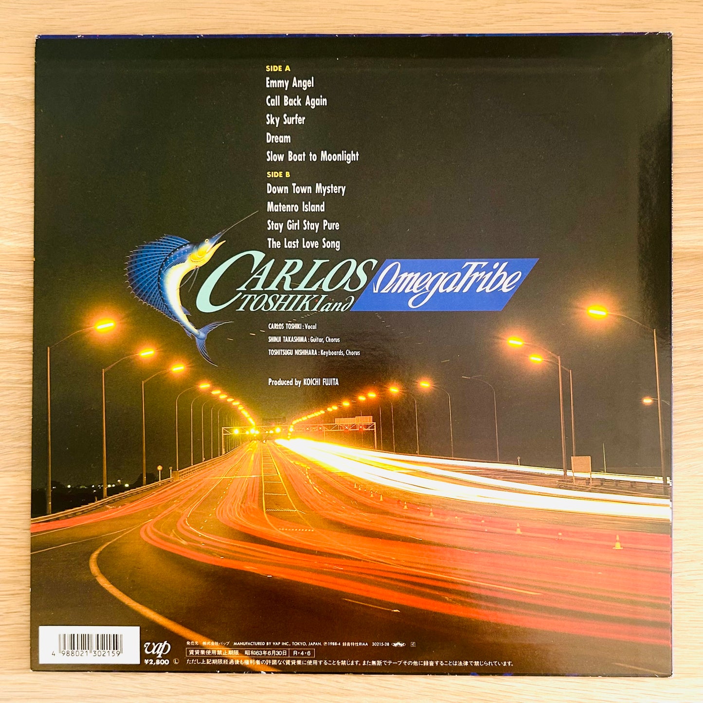 Carlos Toshiki & Omega Tribe/ Down Town Mystery Night Time Version  (original 1988)