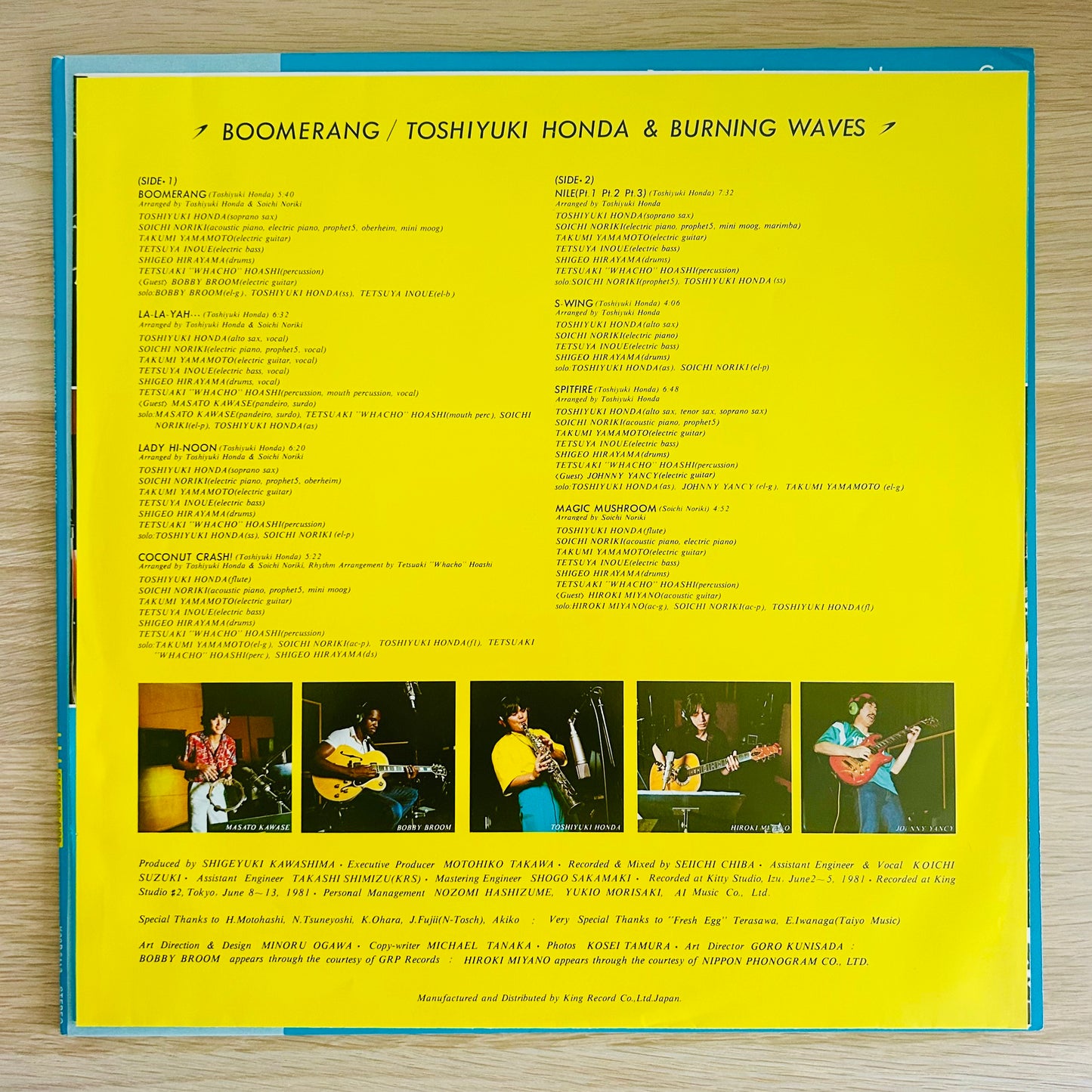 Toshiyuki Honda & Burning Waves/ Boomerang  (original 1981)