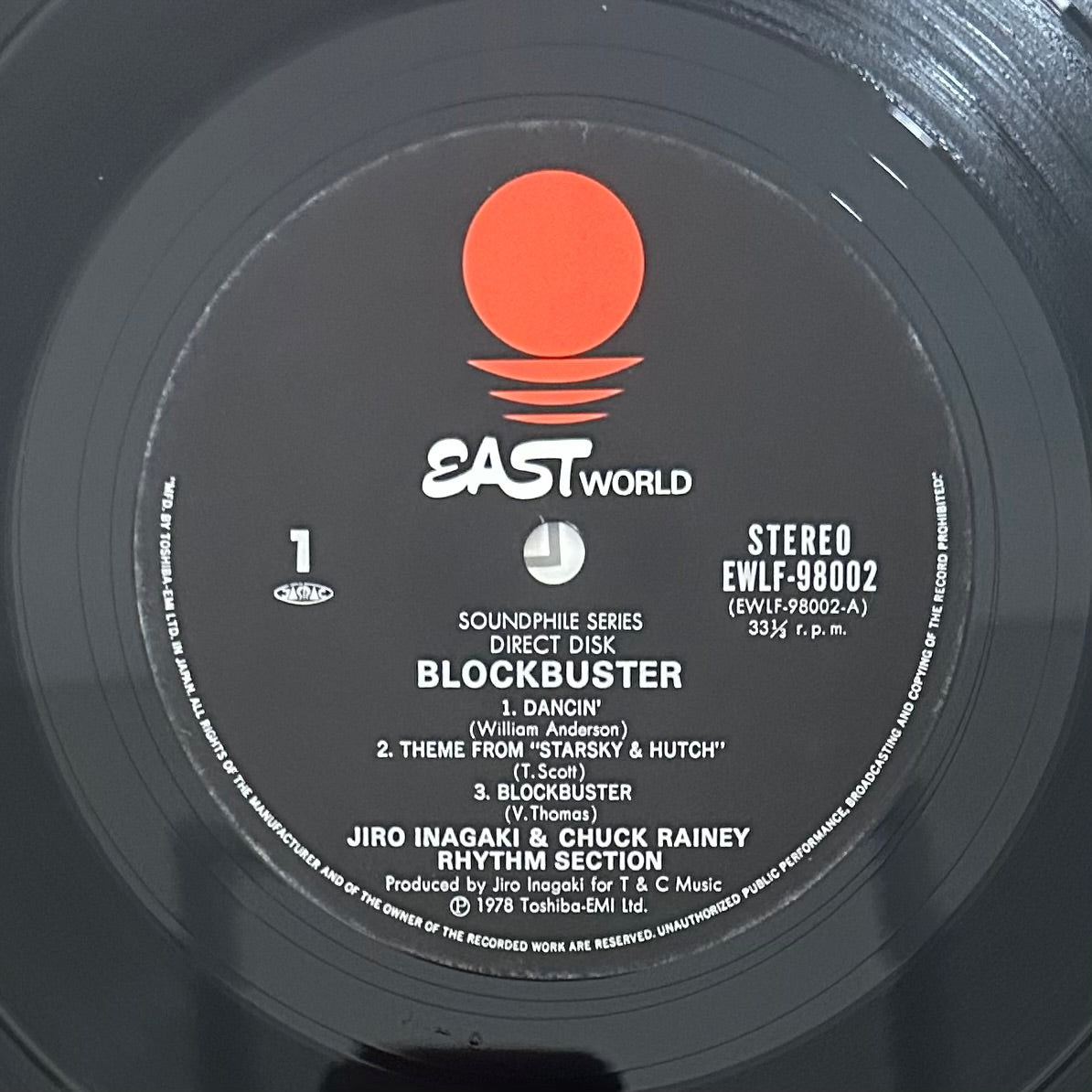 Jiro Inagaki & Chuck Rainey Rhythm Section/ Blockbuster  (original 1978)