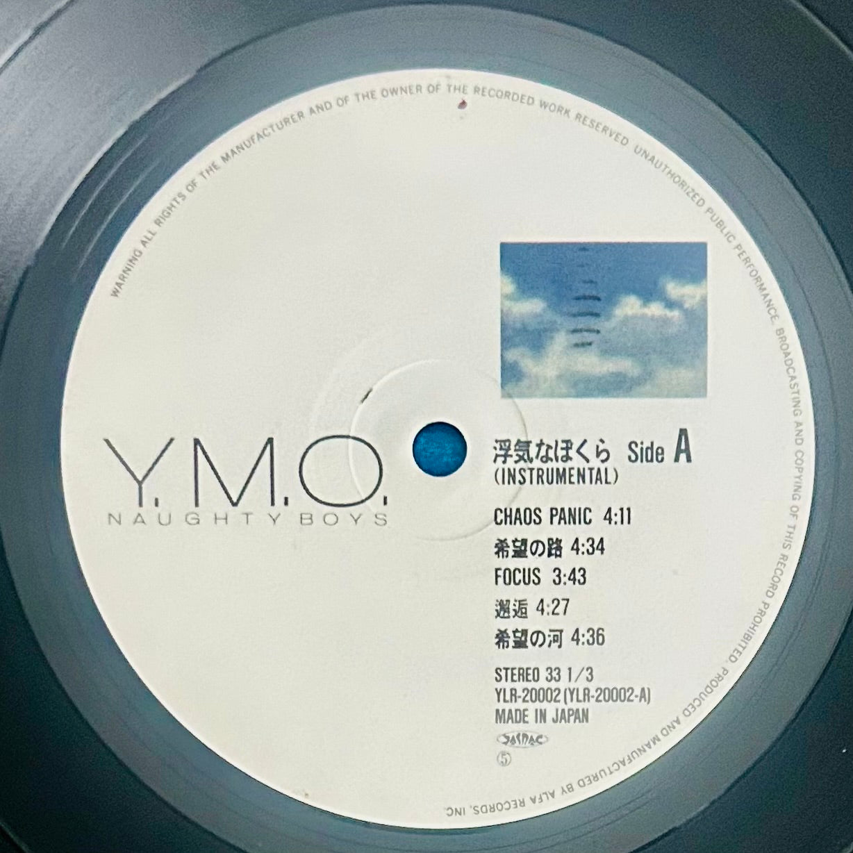 YMO (Yellow Magic Orchestra) / Naughty Boys-Instrumental  (original 1983)