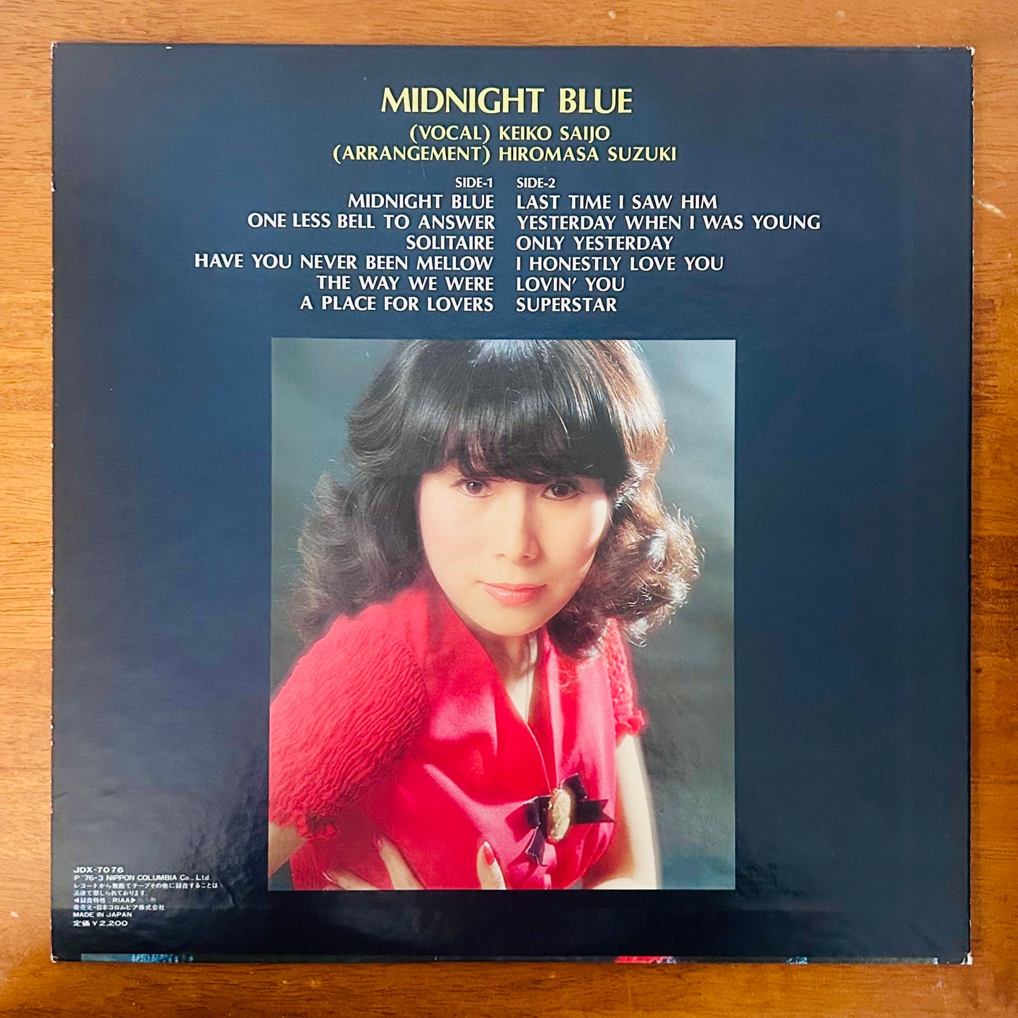 Keiko Saijo/ Midnight Blue  (original 1976)