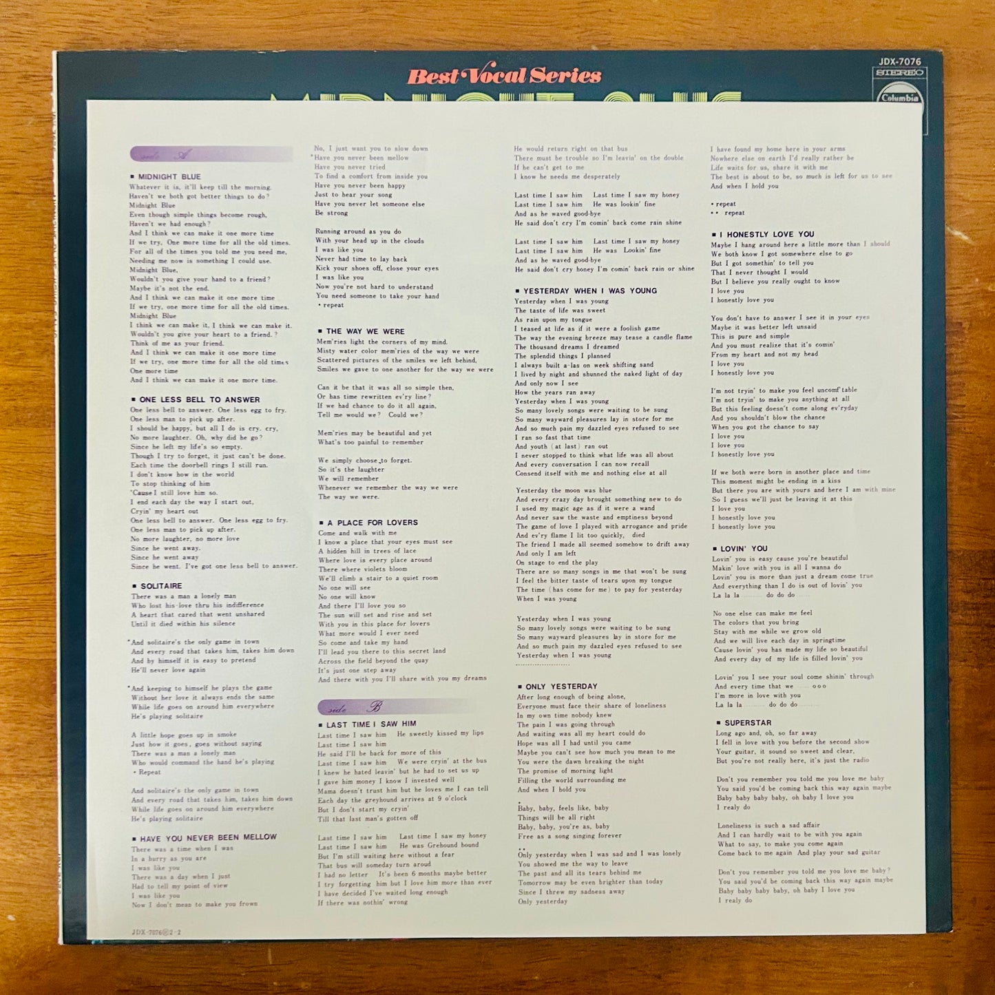 Keiko Saijo/ Midnight Blue  (original 1976)