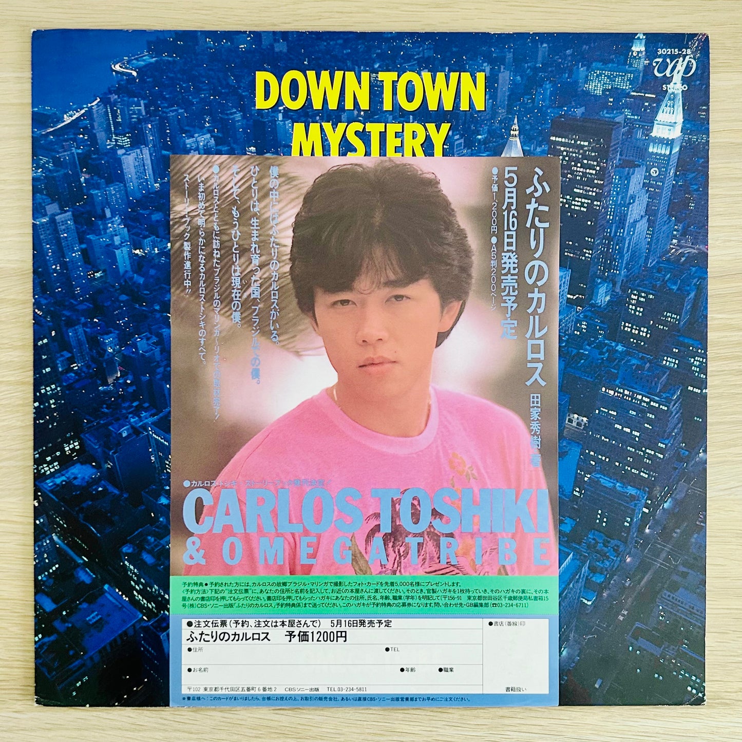 Carlos Toshiki & Omega Tribe/ Down Town Mystery Night Time Version  (original 1988)