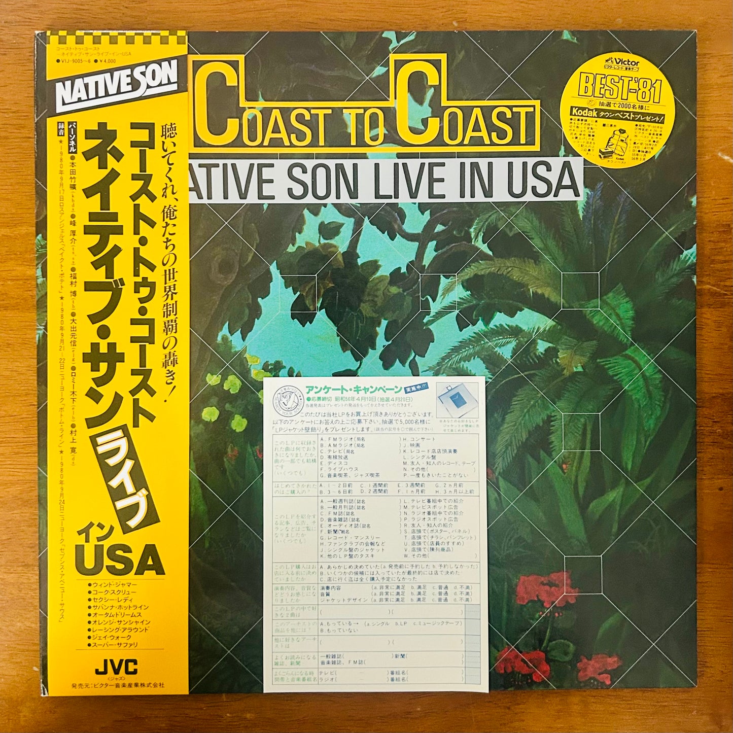 Native Son/ In New York USA (Coast To Coast)  (original 1980)  2LP