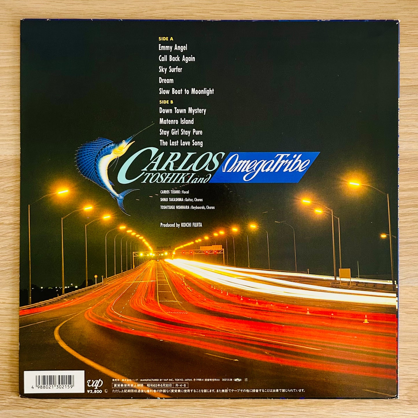 Carlos Toshiki & Omega Tribe/ Down Town Mystery Night Time Version  (original 1988)