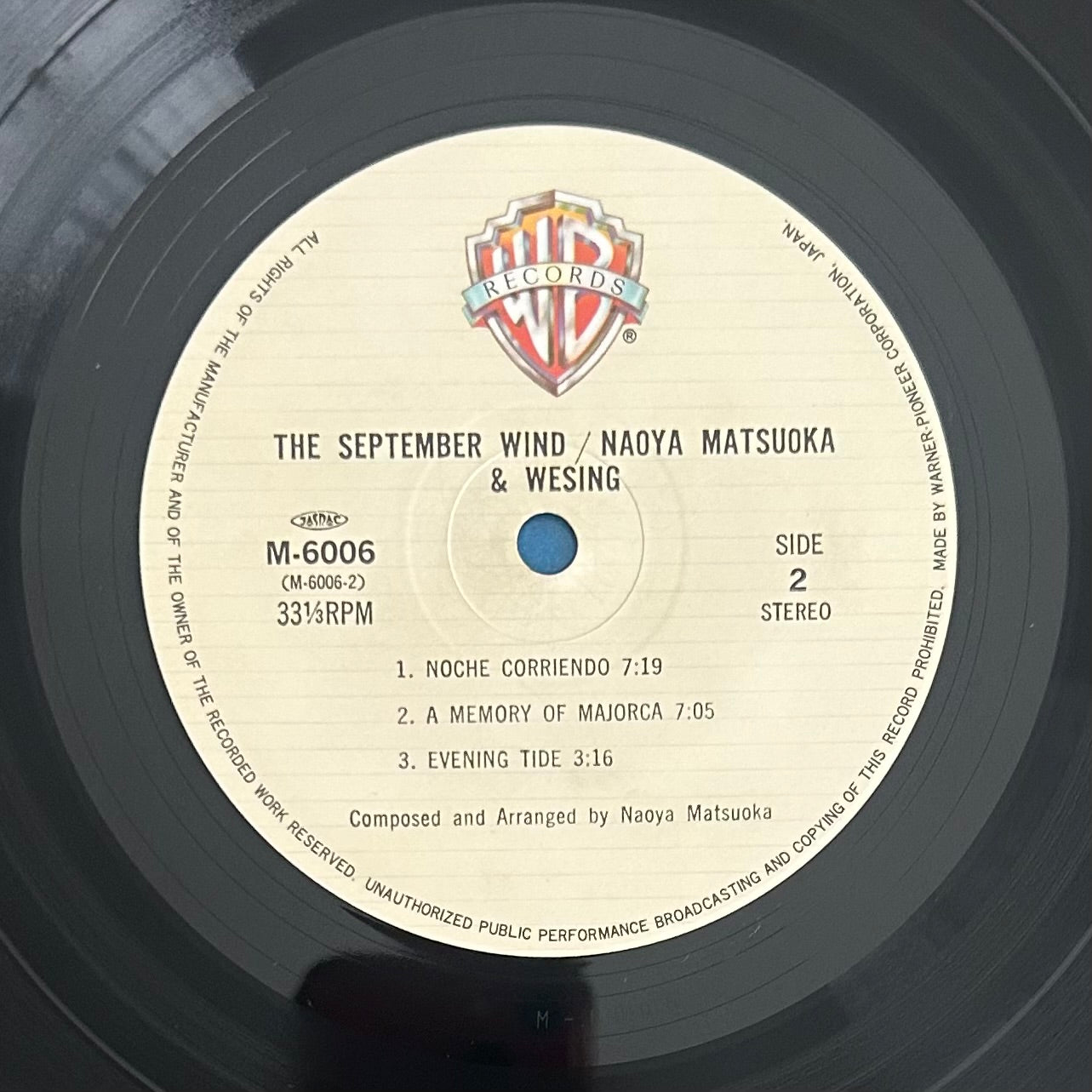 Naoya Matsuoka & Wesing / The September Wind  (original 1982)
