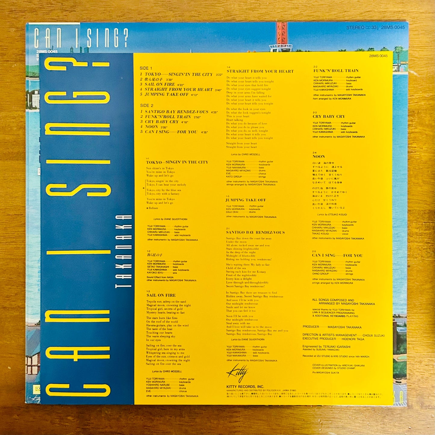 Masayoshi Takanaka/ Can I Sing?   (original 1983)