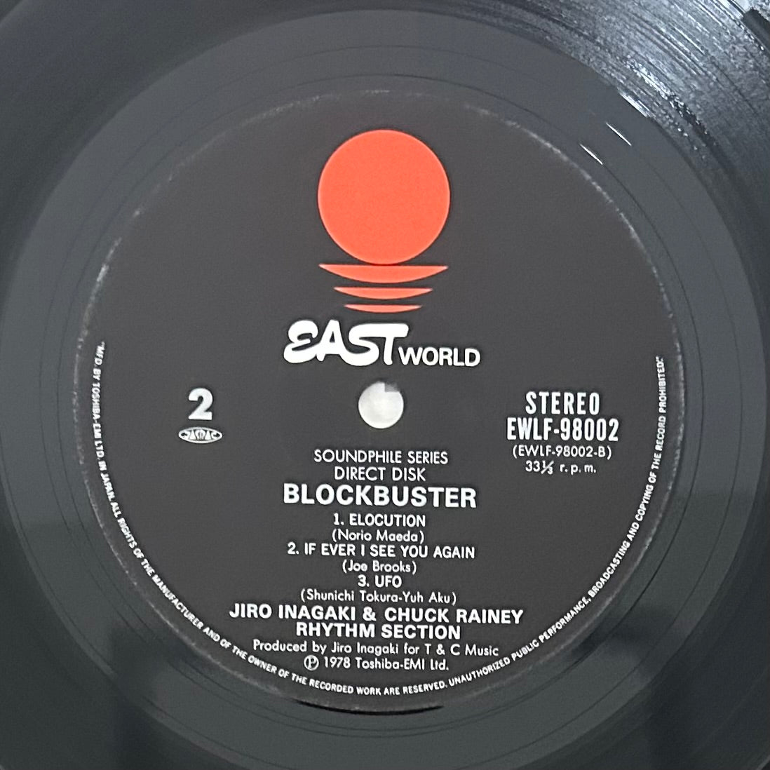 Jiro Inagaki & Chuck Rainey Rhythm Section/ Blockbuster  (original 1978)