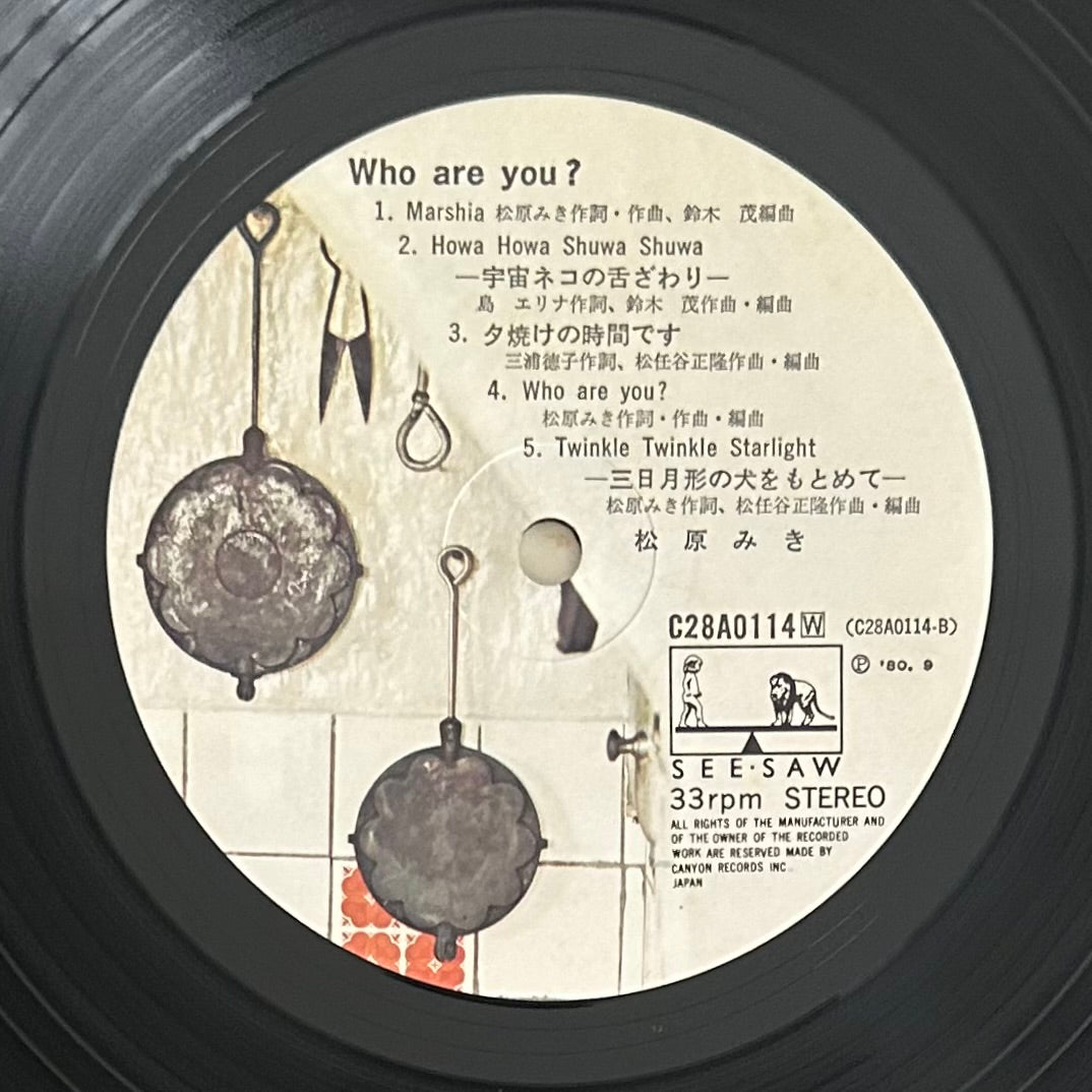 Miki Matsubara/ Who Are You?  (original 1980)