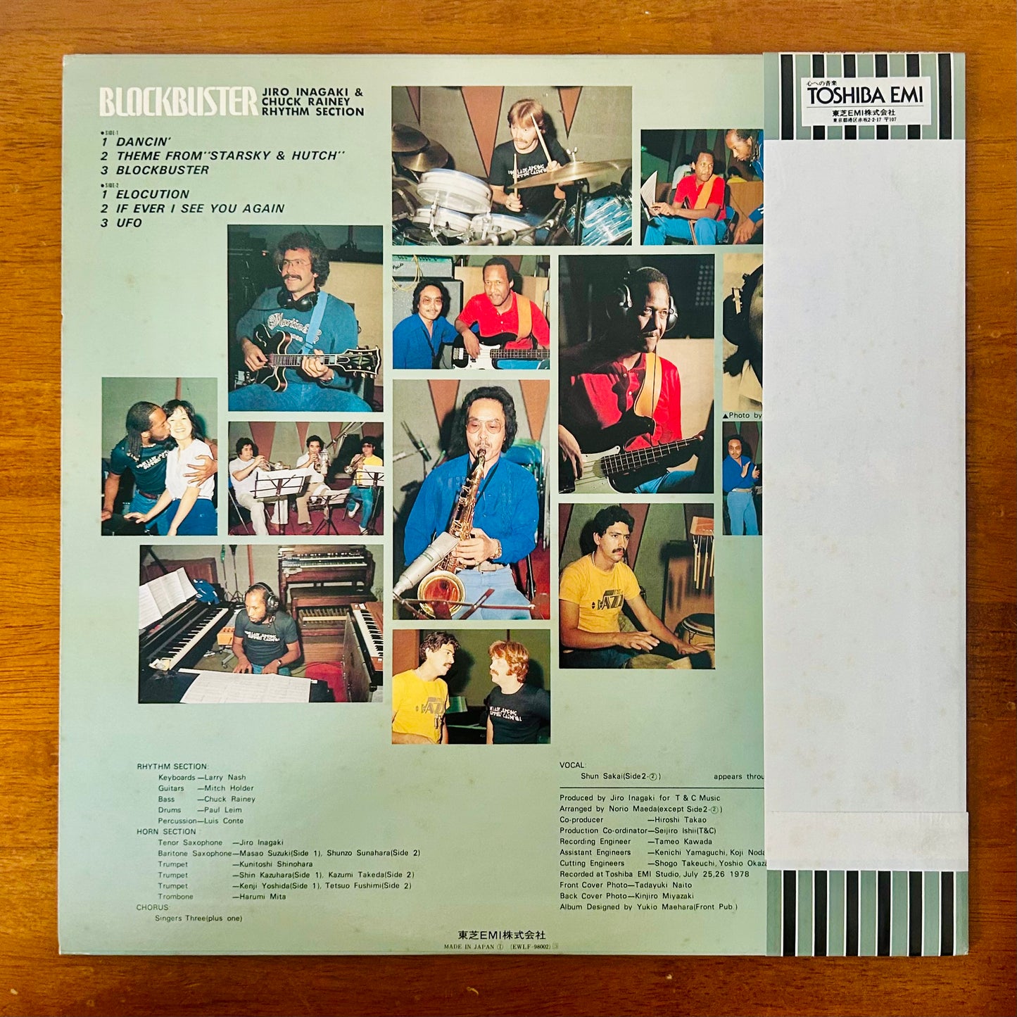 Jiro Inagaki & Chuck Rainey Rhythm Section/ Blockbuster  (original 1978)