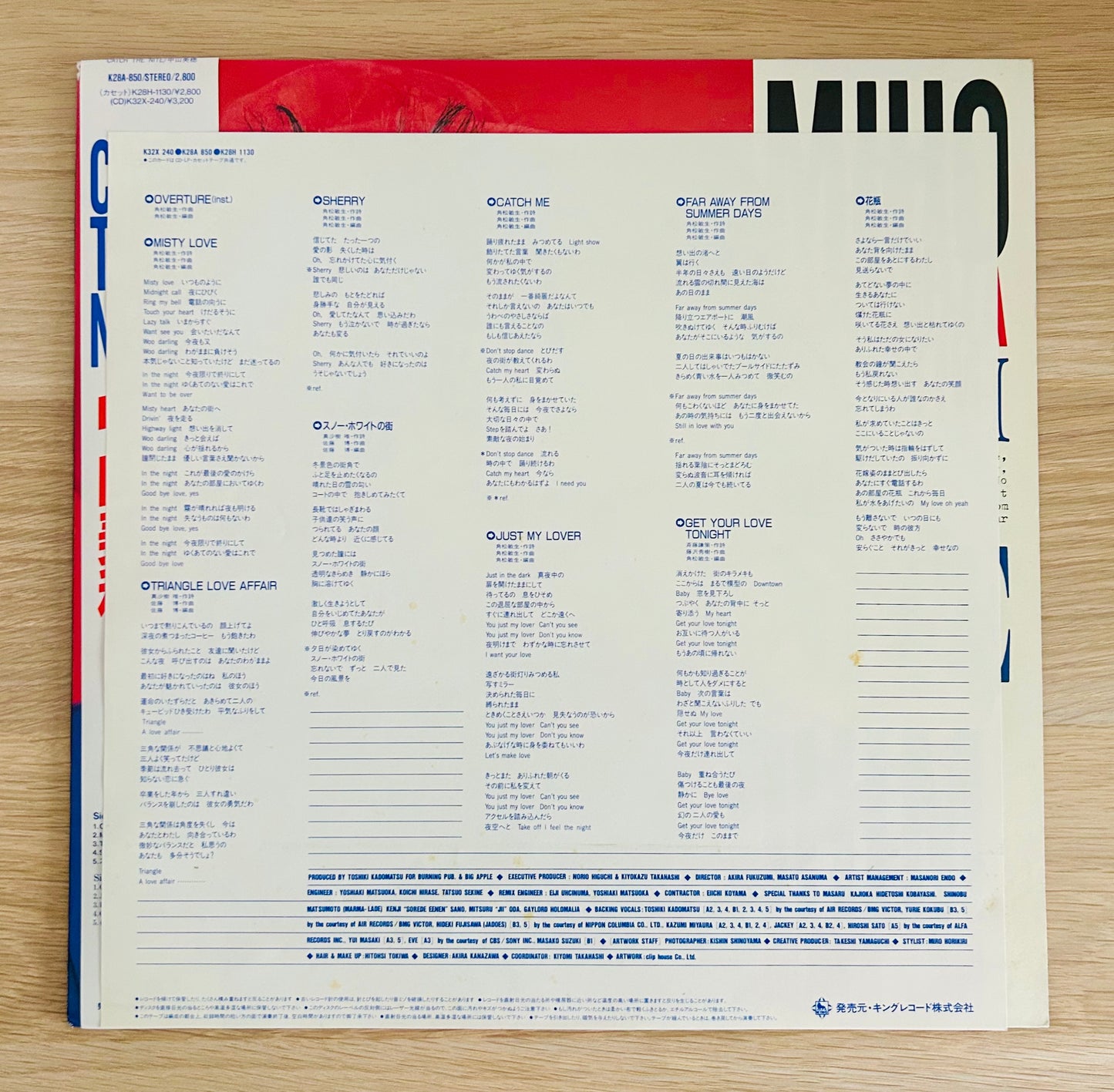 Miho Nakayama/ Catch The Nite  (original 1988)